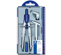 Staedtler Compás Noris 550 – Rueda central, tubo de minas, alargadera y adaptador en estuche
