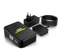 Compatible con baterías Kärcher de 5,0 Ah y cargadores rápidos, juego de cargador de 18 V para baterías de iones de litio de 18/50, adecuado para todos los dispositivos en una plataforma de batería de