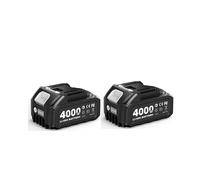 Compatible con Makita, Herramienta eléctrica de 21 V, Sierra, Taladro, Amoladora, Llave Inglesa inalámbrica de 4,0 Ah, soplador con batería de Litio Recargable(2pcs)