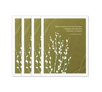 Compendium Paquete de 4 tarjetas de condolencias positivamente verdes: cuando alguien que amas se convierte en un recuerdo... (Cuatro tarjetas en total, un diseño, con sobres)
