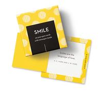Compendium ThoughtFulls - Tarjetas desplegables, sonrisa, 30 tarjetas desplegables, cada una con un mensaje inspirador diferente en el interior