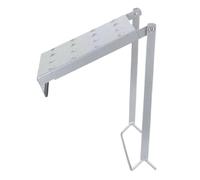 Complemento para escalera: estante de trabajo para tablones de escalones, componente de metal de protuberancia de carga fuerte de 330 libras, escenario de equipo de escalada resistente, base de