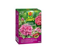 Compo Abono Hortensias 750 g - Fertilizante para Hortensias y Azaleas - Abono CE NPK (Mg-S) 14-7-17 (2-22,5) - 750 g - Compo