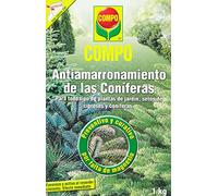 COMPO Antiamarronamiento para coníferas y plantas de hoja perenne – Larga duración 6 meses – 1 kg