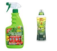 COMPO Axiendo Insecticida ultrapolivalente, Para plantas de interior y exterior & Fertilizante de plantas verdes para plantas de interior, balcón y terraza