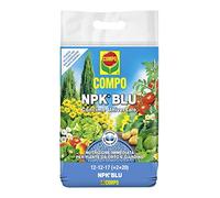 COMPO NPK BLU, Abonos Universales Granulados para Huerto y Jardín, Efecto Rápido, 4 kg