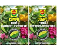 COMPO Turbo Reverdeciente, Cura el amarillamiento de hojas, Para todo tipo de plantas, Gránulos solubles, 20 g (Paquete de 2)