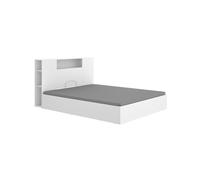 Composición de dormitorio pack ten cabecero con canapé abatible blanco 95,5x157,2x213,4 cm