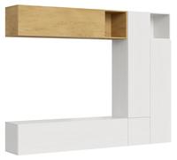 Composición de la pared del salón A08: Ancho 254 cm, Alto 194 cm, Grosor 39,2 cm