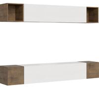Composición de la pared del salón: H 38 cm, L 254 cm, P 39,2 cm