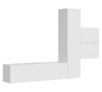 Composición de la pared del salón: H17, L.254, H.173,6, P.39,2