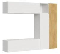 Composición de la pared del salón: H18, L.214, H.173,6, P.39,2