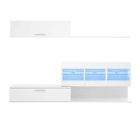 Composición de salón Han 3 piezas con luz LED blanco brillo