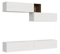 Composición para pared de sala de estar, modelo A01, dimensiones: 268 cm de largo x 39,2 cm de alto