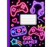 Composition Notebook: Gamer Notebook for Kids, Teens & Adults: College Ruled Lined Paper, 110 Pages, Gaming Design, Video Game Journal, Composition Book, School Supplies, Student Gift