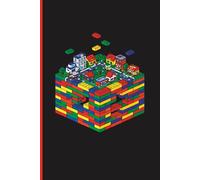 Composition Notebook: Isometric Building Block Mini City | Colorful Toy Brick Town Illustration | 100 Pages Wide Ruled 6x9 | Creative Architect & Urban Planning Journal for Kids, Teens, and AFOL