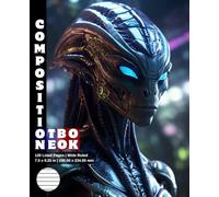 Composition Notebook Wide Ruled: 120 White Paper Pages Gray Lined 60 Sheets for School or College Student Teacher Class Office Work Journal Creative ... 7.5 x 9.25 Inch Alien Predator Warrior 34.