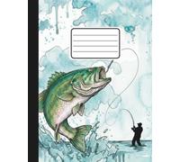 Composition Notebook Wide Ruled For Kids. Bass Fishing. Cute Journal Note Book For Boys And Girls. For School Supplies (Cuadernos Escolares), Party ... 110 pages (55 sheets) 9-3/4 x 7-1/2 inches
