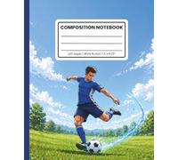 Composition Notebook Wide Ruled: Sports Soccer Player Bicycle Kick Action: Journal for Kids, Boys & Soccer Fans for School & Practice
