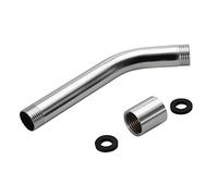 Compras Locas Brazo de extensión del Cabezal de Ducha, Tubo de extensión de Brazo de Ducha de Mano de Acero Inoxidable Revestimiento de Cromo Montado en la Pared