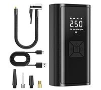 Compresor Aire Portátil,COCCKO 150 PSI Inflador Ruedas Coche,Función de Carga USB,Inflador Digital con Función de Luz LED, 12V DC Hinchador Electrico,para Auto, Moto, Bicicleta y Pelota