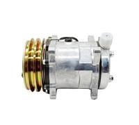 Compresor De Aire Acondicionado Para Sanden Sd508 Sanden 508 Ac 2 Ranuras 12 V O 24 V Para Tractor Excavadora Camión De Servicio Pesado Compresor Aire Acondicionado Coche(12V R134a)