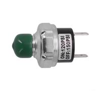 Compresor de aire interruptor de presión 120-150 PSI con conector NPT de 1/4", CA 110 V 15 A, carga automática, interruptor automático para depósito de aire y suspensión de suspensión, color negro