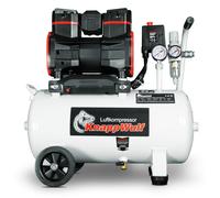 Compresor de aire silencioso - Depósito de 24 litros - Potencia de 1500 vatios - Motor de cobre - Ideal para trabajos y herramientas