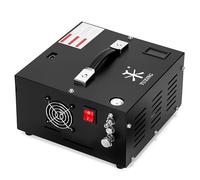 Compresor de aire TUXING Pcp, 4500 Psi 30 Mpa, sin aceite/agua, alimentado por coche 12 V CC o hogar 110 V CA con adaptador (incluido), bomba para rifles de aire PCP y pistolas de aire (TXES061)