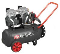 Compresor horizontal Facom, 24 litros, 2.5 HP, 10 bares, silencioso, con motor de inducción con sistema de reducción de ruido