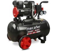 Compresor horizontal Mecafer Power Silent, 24 litros, 1,5 HP, 175 litros/minuto, silencioso