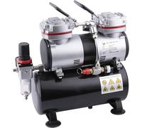 Compresor para aerógrafo de 3,5 litros - Bomba de aire sin aceite - 6 bar - Con botón de encendido/apagado