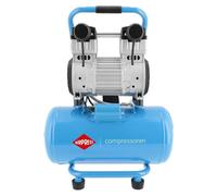 Compresor sin aceite, 230 voltios, 1.5 kW de potencia, depósito de 24 litros, silencioso y compacto. Compresor de aire eléctrico