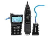 Comprobador de cable Internet con receptor y host pantalla LCD, rastreador RJ45, herramienta red UTP for medir longitud Pruebas de transmisión