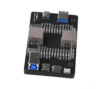 Comprobador de cable USB multifuncional para tipo C, Micro-B y RJ45 - Compacto comprobador de calidad de cables USB 3.0/3.1/3.2 con botón de control