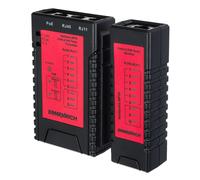 Comprobador de cables y PoE Ermenrich NetGeeks NP10 Rojo 14x11x4 cm.