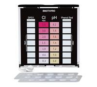 Comprobador de pH y cloro 2 en 1, prueba de agitación en agua, DPD1 y Phenol Red, pastillas de reactivo (2 x 10 unidades)
