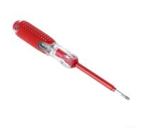 Comprobador de tensión 100-500 V con cabezal de destornillador doble para cruz y ranura, comprobador eléctrico de plástico y metal, 162 mm de longitud,