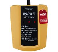 Comprobador de tomas de corriente 230 v ac, cat ii incl. 2x aaa batter