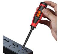 Comprobador eléctrico de tensión | 2 en 1 apagado automático - Destornillador para detección de tensión sin contacto | para electricista, taller, oficina, reparación, toma de corriente