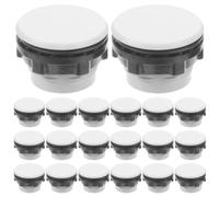 COMPUKAS 20 Unidades Tapones Modular para Caja Plástico de Distribución de Panel Resistente en Desgaste, Estructura para Paneles de Control y Fábricas Garajes