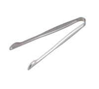COMPUKAS 4 Mini Pinzas de Acero Inoxidable de 15cm para Servir Alimentos y Cubitos de Hielo, Prácticas, Fáciles de Transportar, Ideales para Buffet y Reuniones Festivas