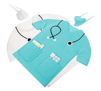 COMPUKAS Bolsa para Botellas de Vino de Tela No Tejida, Funda Decorativa en Blanco y Azul Lago, Resistente y Práctica para Ceremonia del Vino y Regalos, Pack de 2 Fundas para Botella