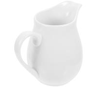 COMPUKAS Cerámica White para Salsa con Plato y Asa, Diseño Pequeño y Elegante, Adecuado para Uso en Casa o Restaurante, Dispensador Práctico para Condimentos Estilo Varios estilos
