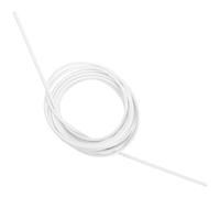 COMPUKAS Juego de Cables de Acero Inoxidable y Plástico Blanco para Cortinas de Puerta, Flexible y Montable en Techo o Pared, Adecuado para Cama de Dormitorio