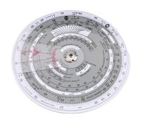 Computadora de vuelo de aviación E6B regla de diapositiva herramienta de navegación piloto para trazador de entrenamiento de vuelo Corrección de viento y medidor de consumo (E6B-R2)