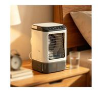 Con Caja De Hielo Aire Acondicionado Portatil con Depósito de 900 ml, 3 Velocidades Y LED De 7 Colores Aire Acondicionado Camper