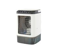 Con Caja De Hielo Aire Acondicionado Portátil Sin Tubo Exterior con Depósito de 900 ml, 3 Velocidades Y LED De 7 Colores Ventilador Con Hielo