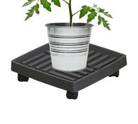 con ruedas | Soporte de carrito de resina de 8,07 pulgadas | Base de rodillos para jardineras de jardín, patio trasero, balcón, terraza, terraza, terraza, invernadero, interior, exterior