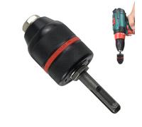 Con Taladradora: Autoblocante Totalmente Metálico Sin Llave De 1 | 5 A 13 Mm | Adaptador Convertidor De Mandril De Taladro Percutor, Reemplazo Sin Llave De Alta Resistencia P